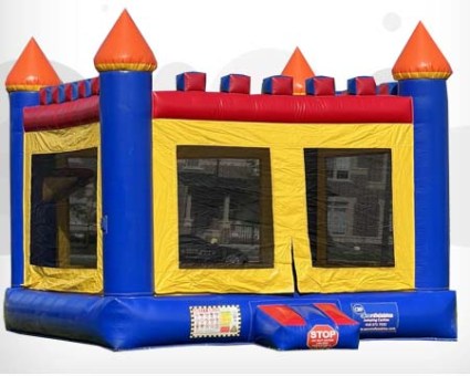 Colorful bouncy castle
